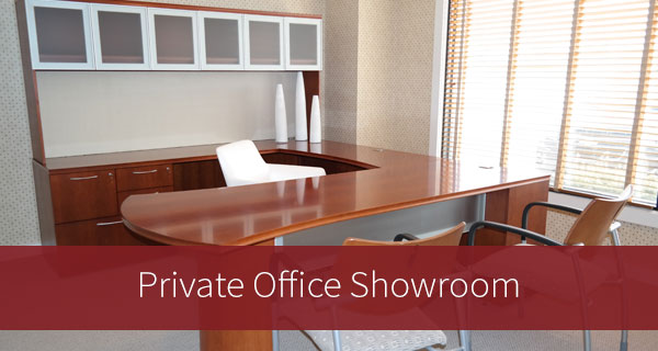 private office furniture showroom